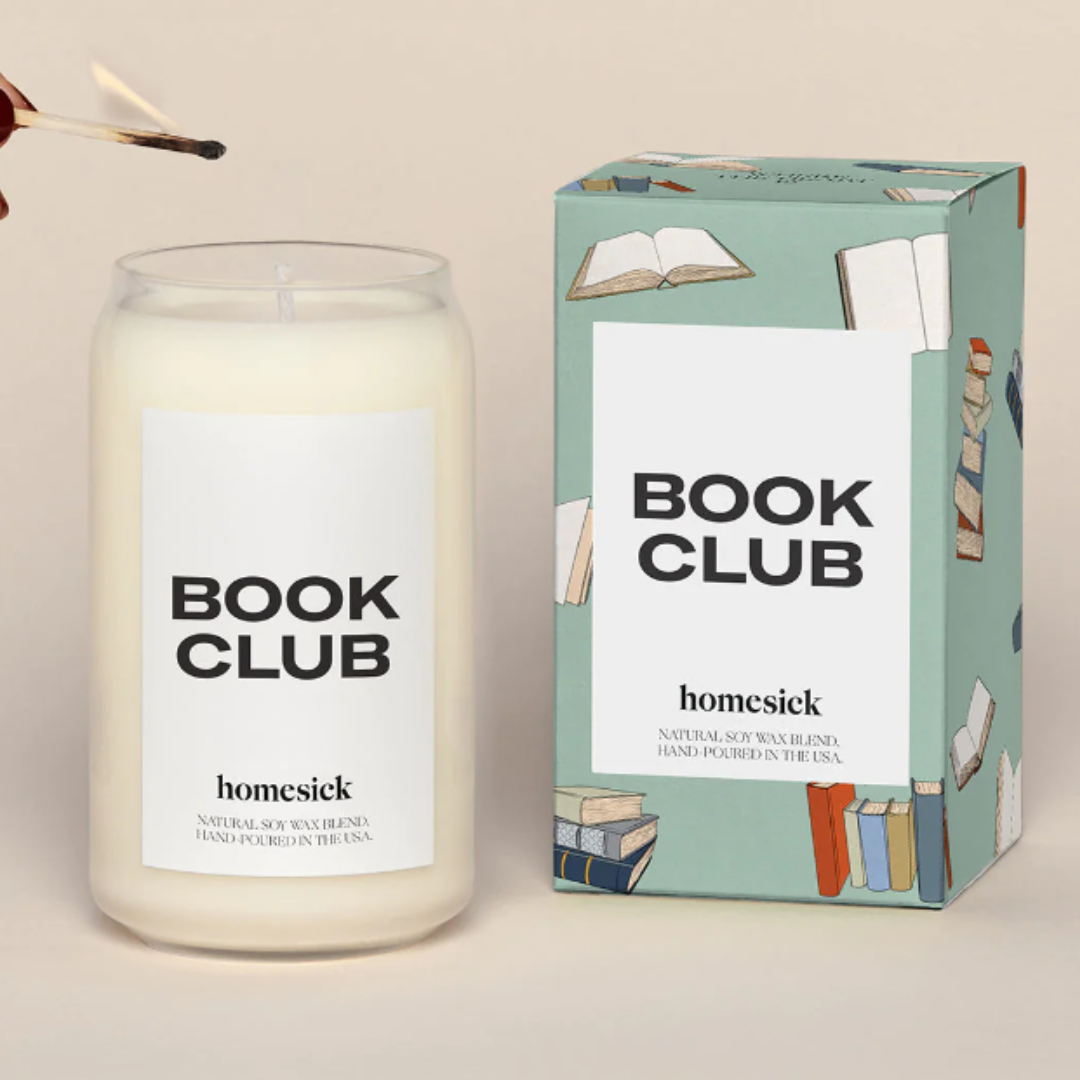 homesick book club candle